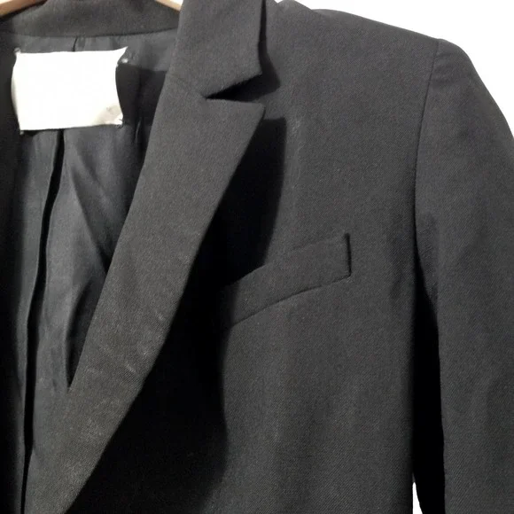 A.L.C. Black Lightweight Wool Mohair Silk Blend Suiting Blazer Size 2 EUC - Picture 3 of 6
